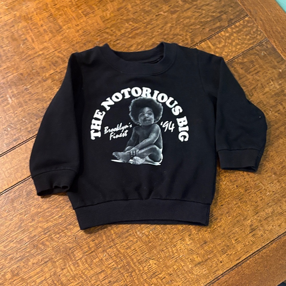 The Notorious B.I.G. Kids Black Sweatshirt.  3T.  Great condition.